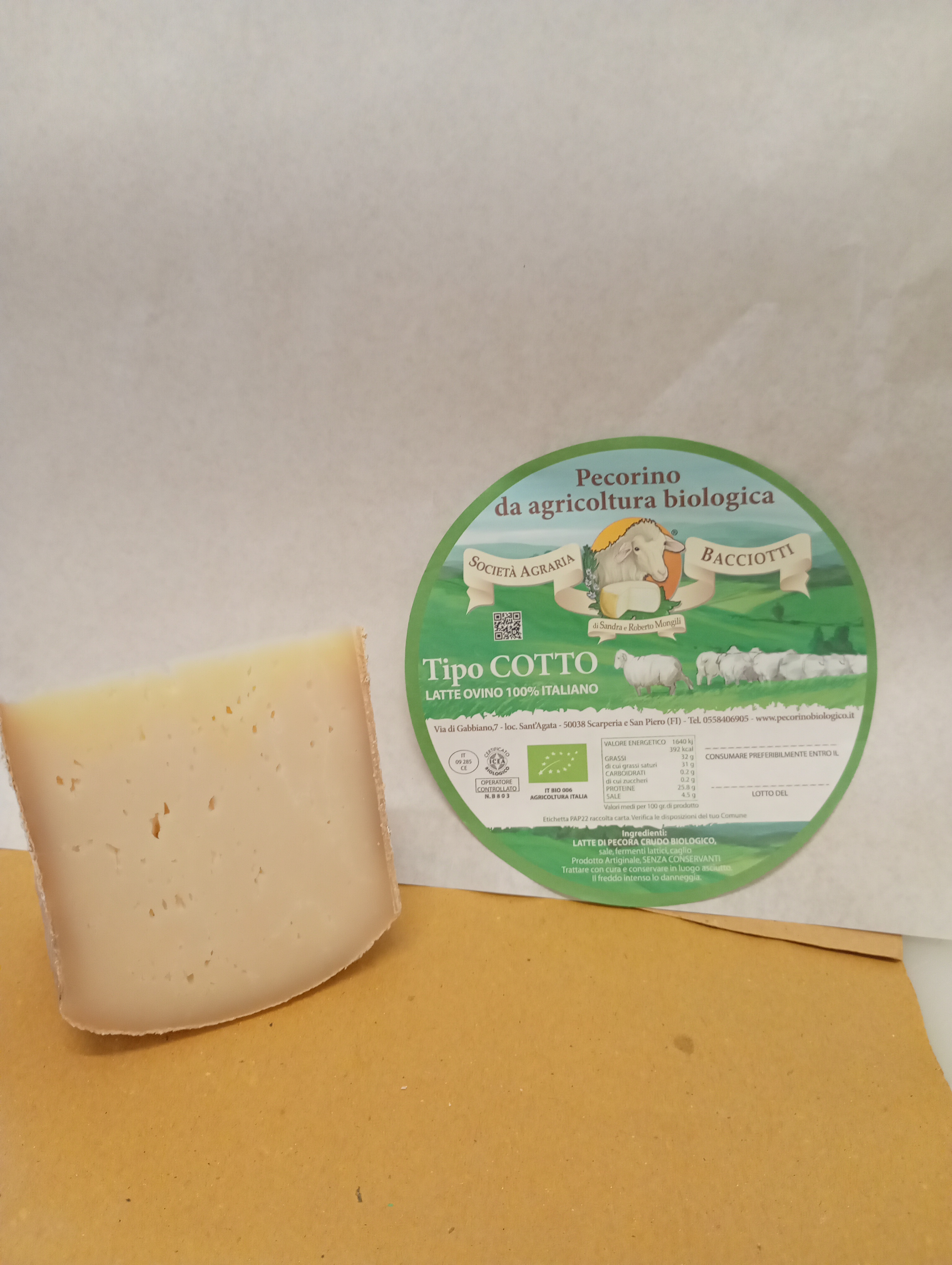 PECORINO COTTO BIOLOGICO 300gr
